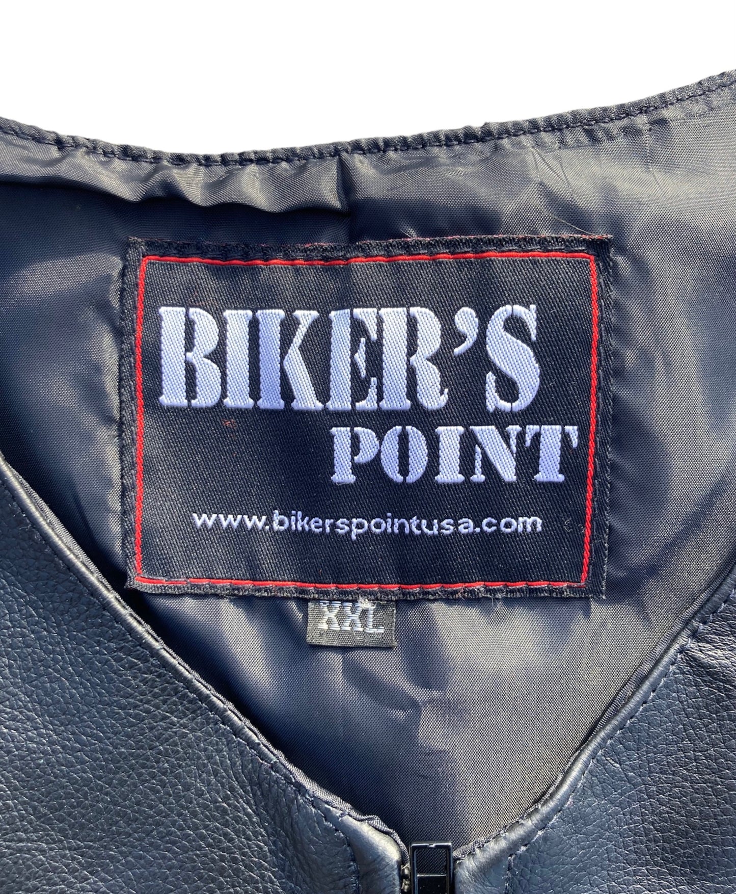 Vintage Leather Biker Vest