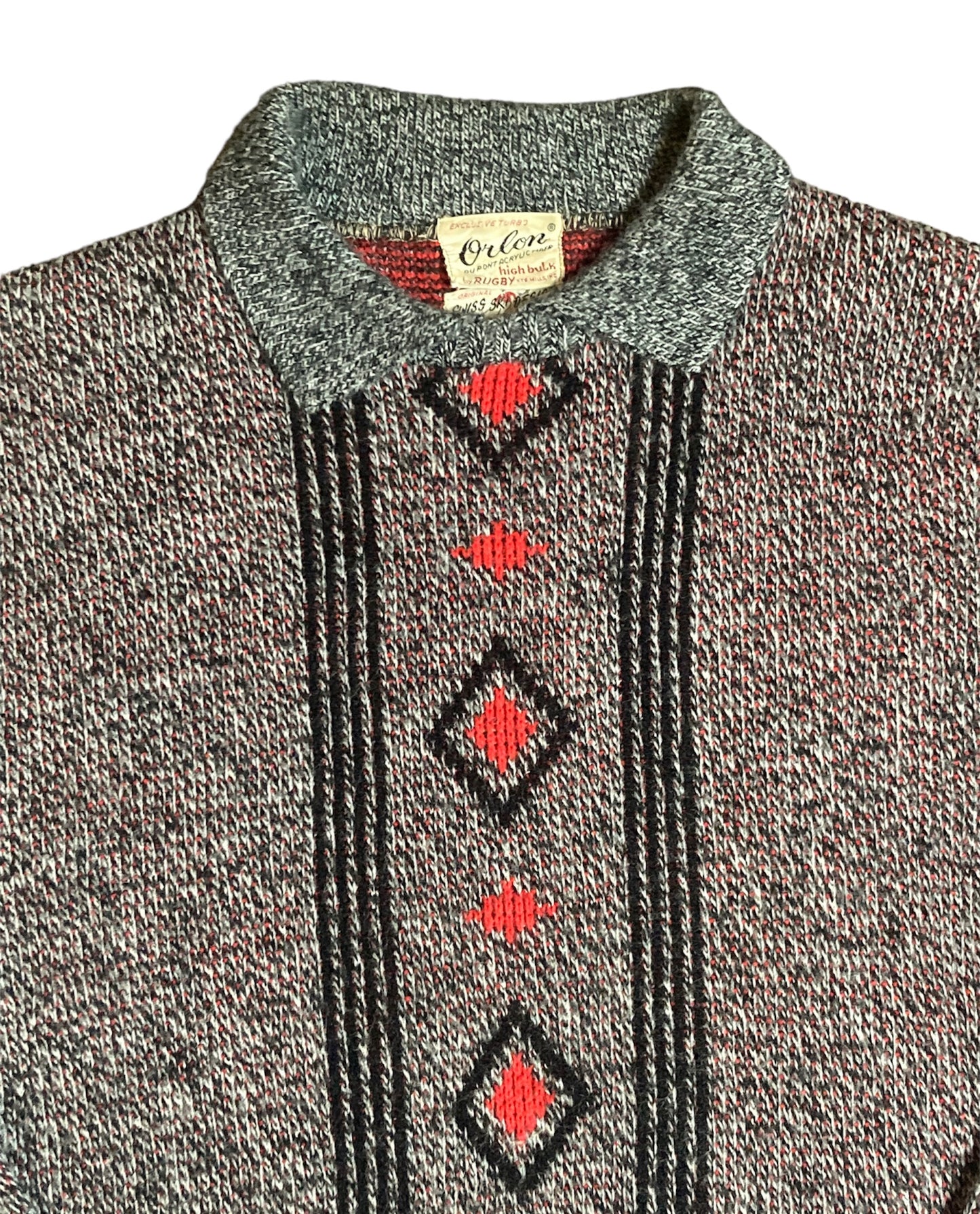 Vintage 1940s Hansi Orlon Ski Sweater