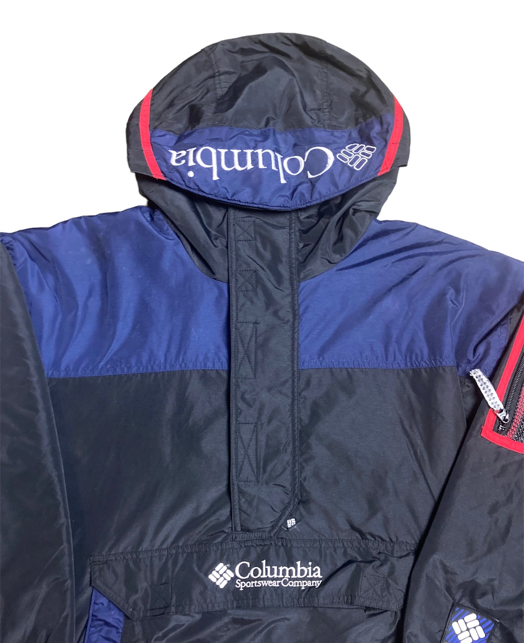 old columbia pullover anorak