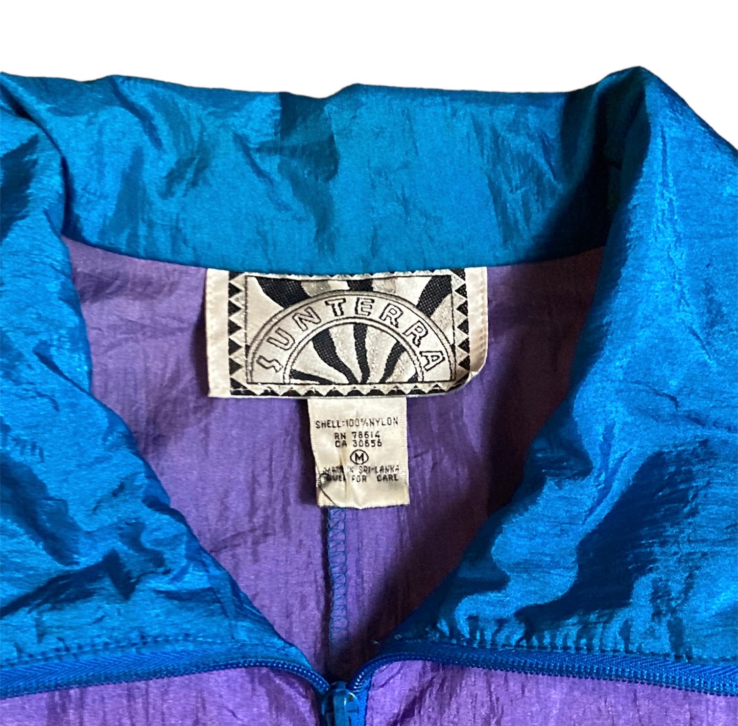 Vintage Colorful Windbreaker Jacket
